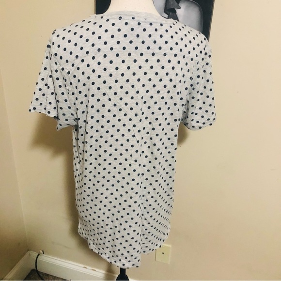 French Connection Polka Dot Pocket Tee - Picture 7 of 7